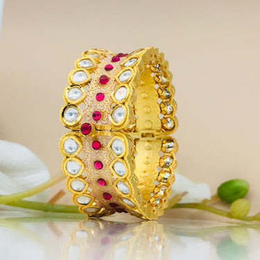 Kundan Meenakari Kada Bangle